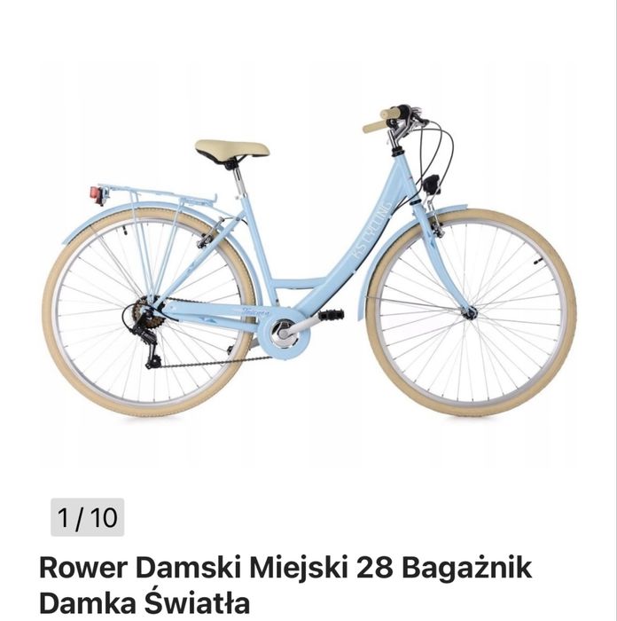 Rower miejski damski rozm. kół 28 KS Cycling TOSCANA przerz. SHIMANO