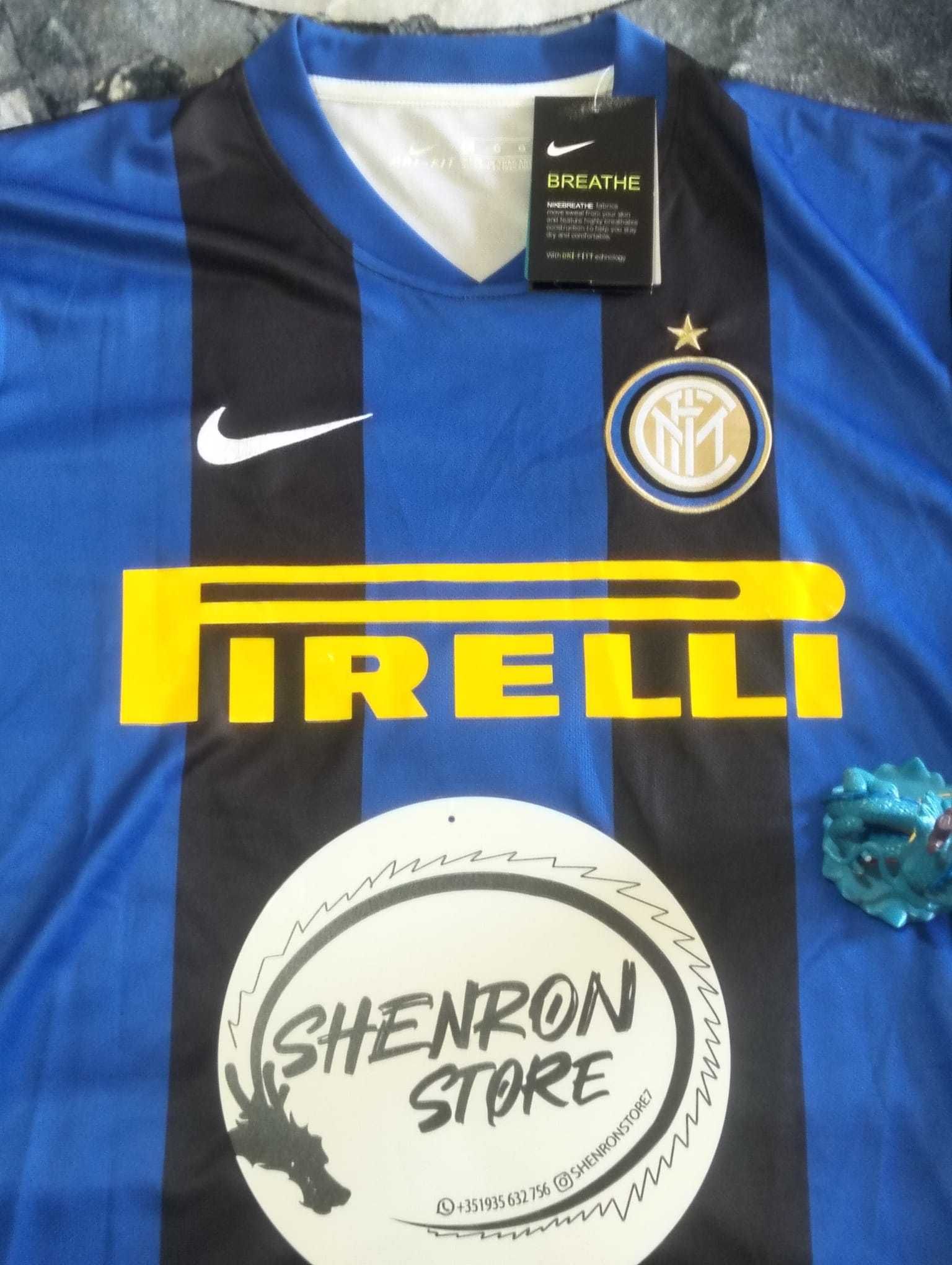 camisola inter milan 08/09 ibrahimovic 8 tamanho L