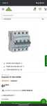 Disjuntor corte hager 32A