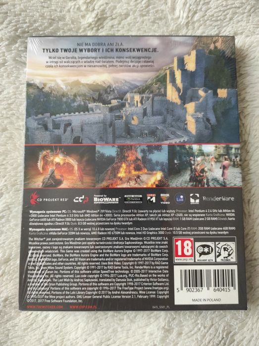 Wiedzmin Steelbook Edycja Rozszerzona Kolekcjonerska PC