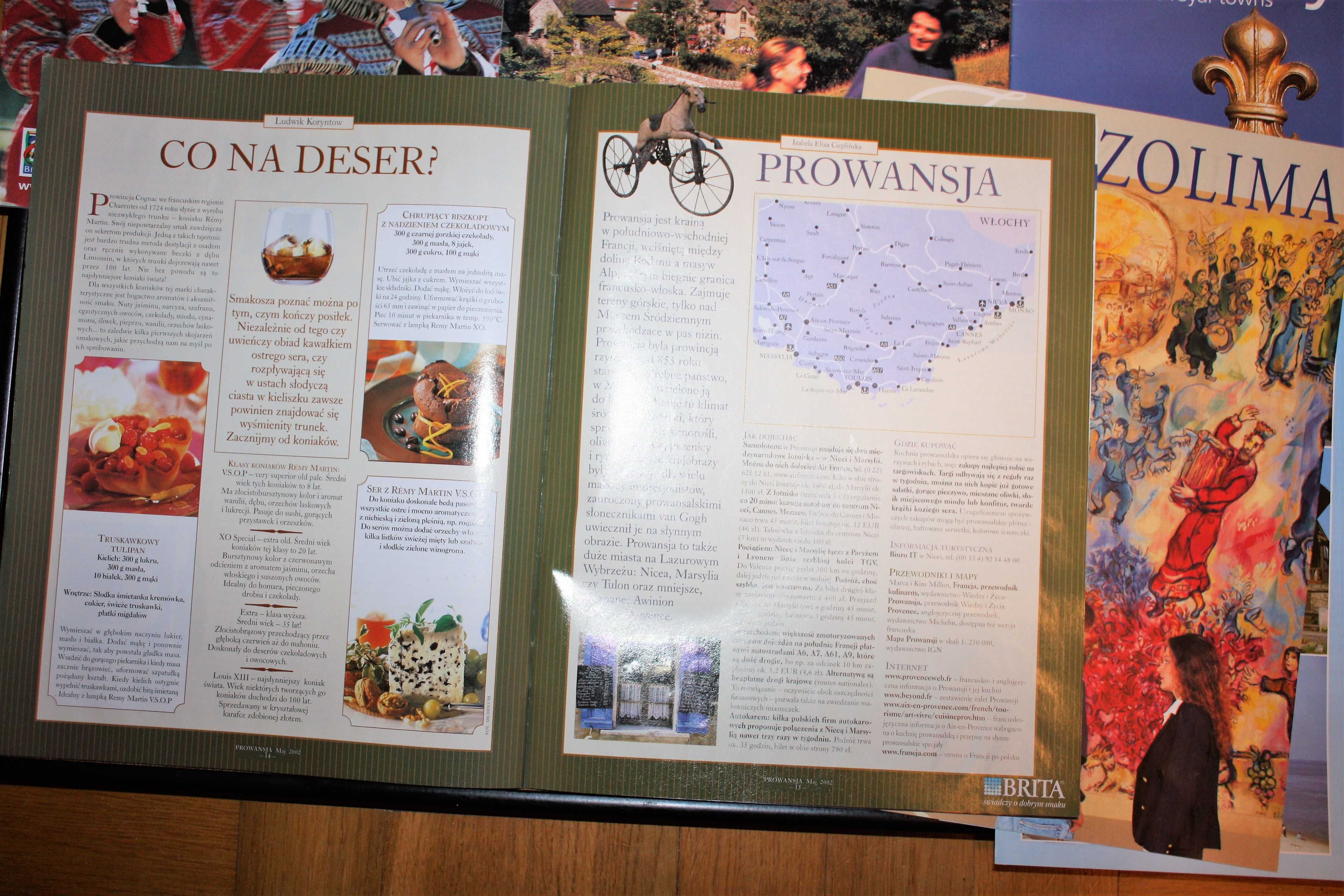 Stare foldery turystyczne - Anglia  Francja  Izrael