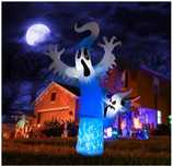 Nadmuchiwana dekoracja na Halloween duch z oświetleniem LED 240cm