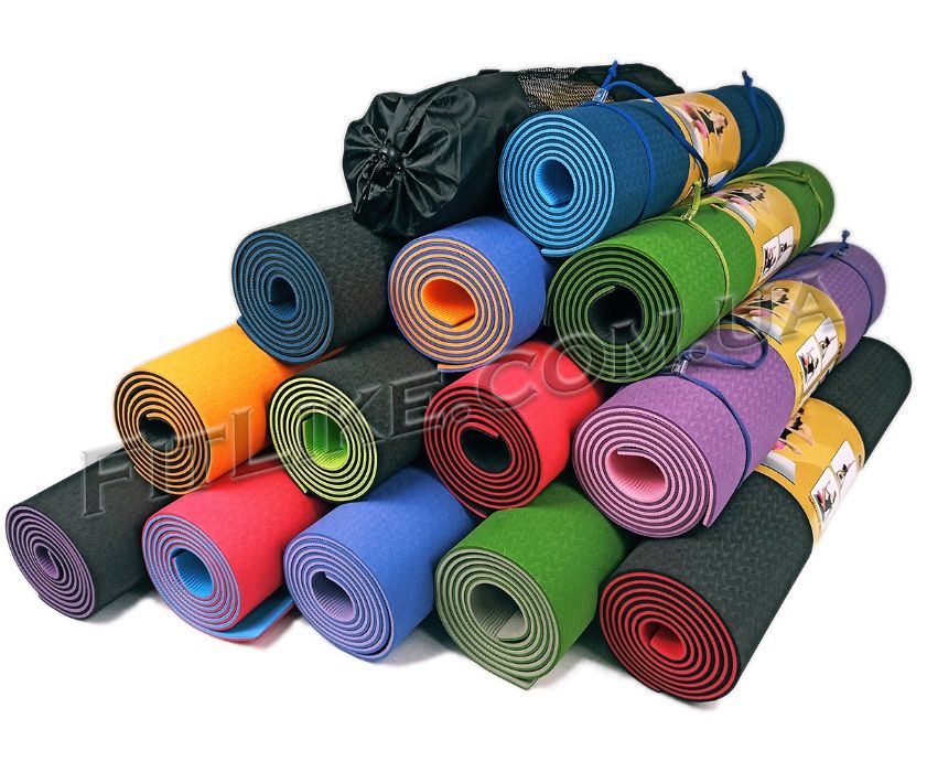 Коврик/килимок Yoga Mat TPE 6 мм каремат для фітнеса/ йоги/пілатеса