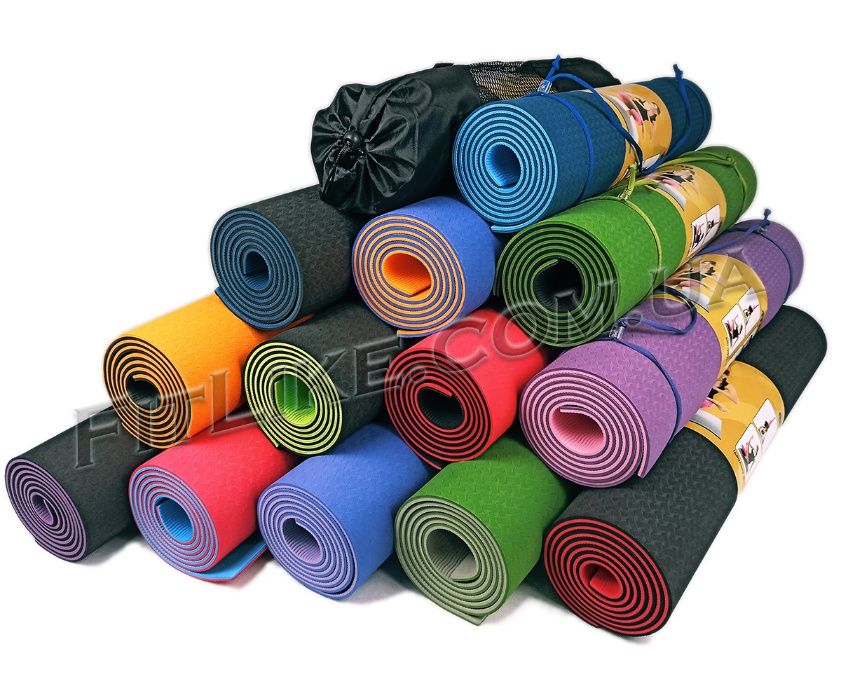 Коврик/килимок Yoga Mat TPE 6-8 мм каремат для фітнеса/ йоги/пілатеса