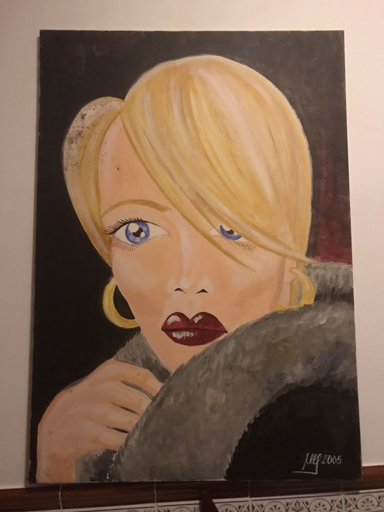Quadro pintado a mao