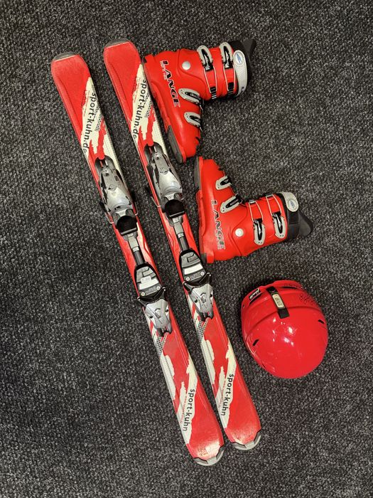 Zestaw Narty Elan 110cm + Buty Lange 22cm + kask Bolle