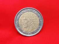 2 EURO 2002 Dante Alighieri,  moneta włoska, rzadka, kolekcjonerska