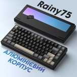 Rainy75 ‼️НОВА ЗАПАКОВАНА‼️Black RGB механічна клавіатура Wobkey