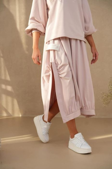 By o la la spódnica dresowa puder M 38/40 new %%%