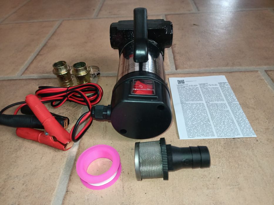 Pompa Do Paliwa Ropy Oleju Ssąca Pompka Do Spuszczania Wymiany 12V