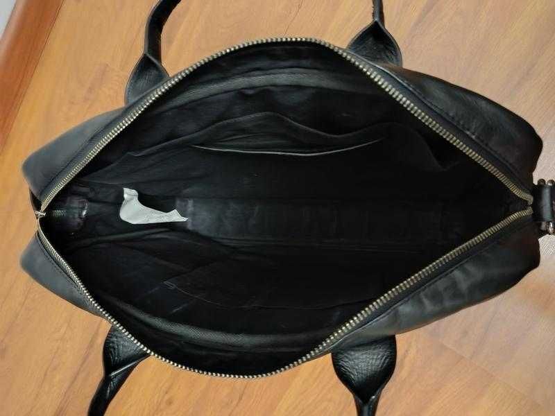 Чоловіча шкіряна сумка для ноутбука/портфель Zign