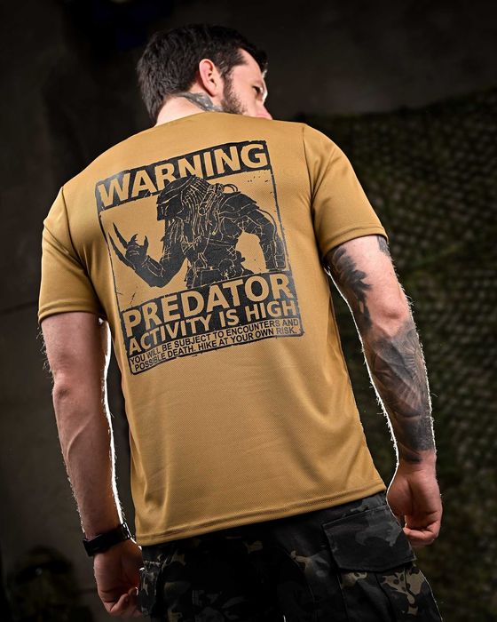 Тактична футболка Predator Coolmax  койот Новинка 2025!