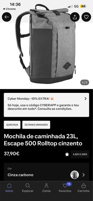 Mochila de caminhada 32L