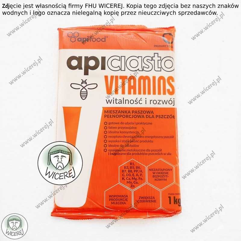 Ciasto Apifood  Vitamins Apiciasto 1 KG dla Pszczół Fondant Pszczoły