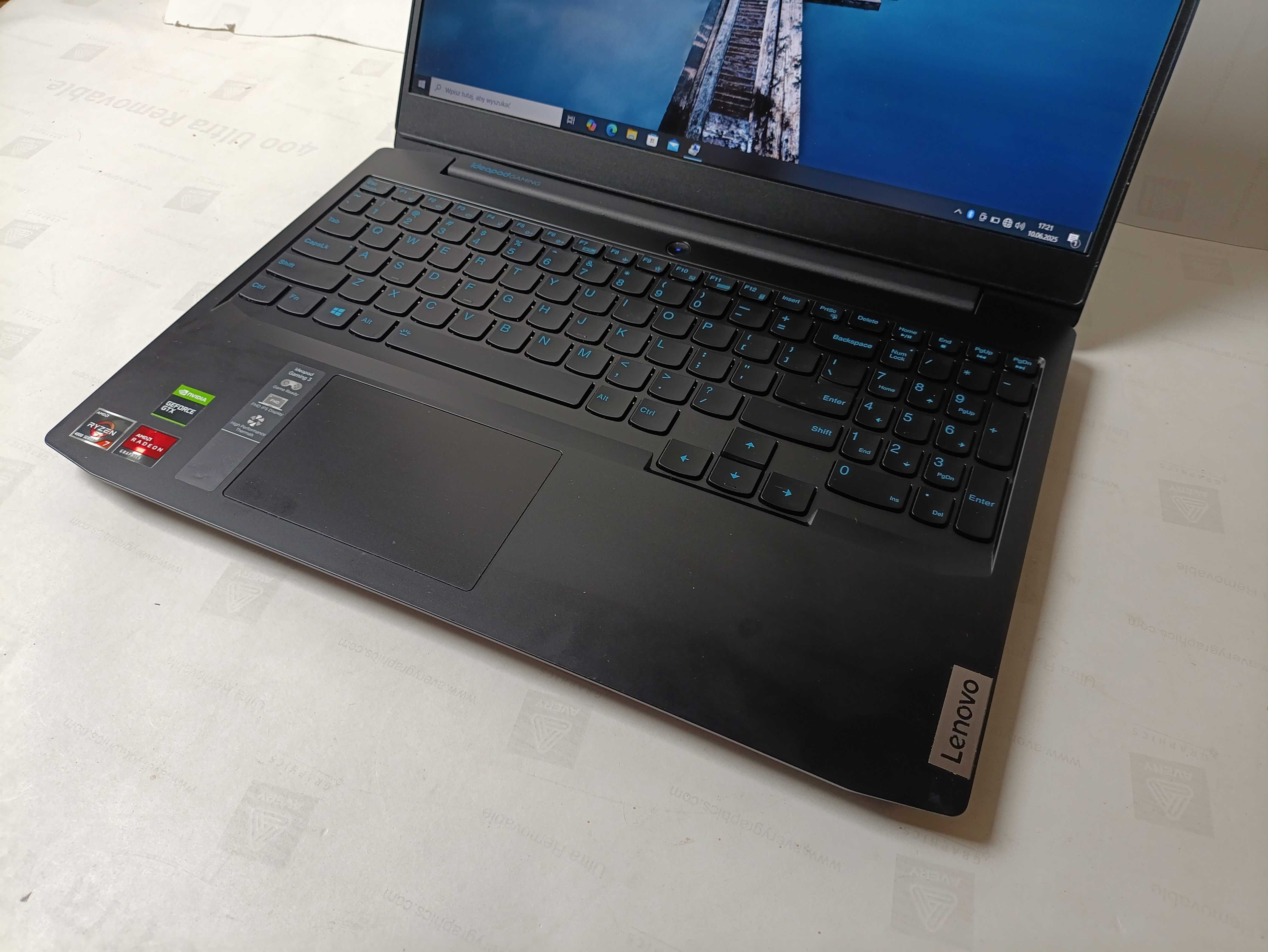 Lenovo IDEAPAD GAMING 3 Ryzen 7, 16 gb ram, 512 SSD,GTX 1650 Ti, bdb
