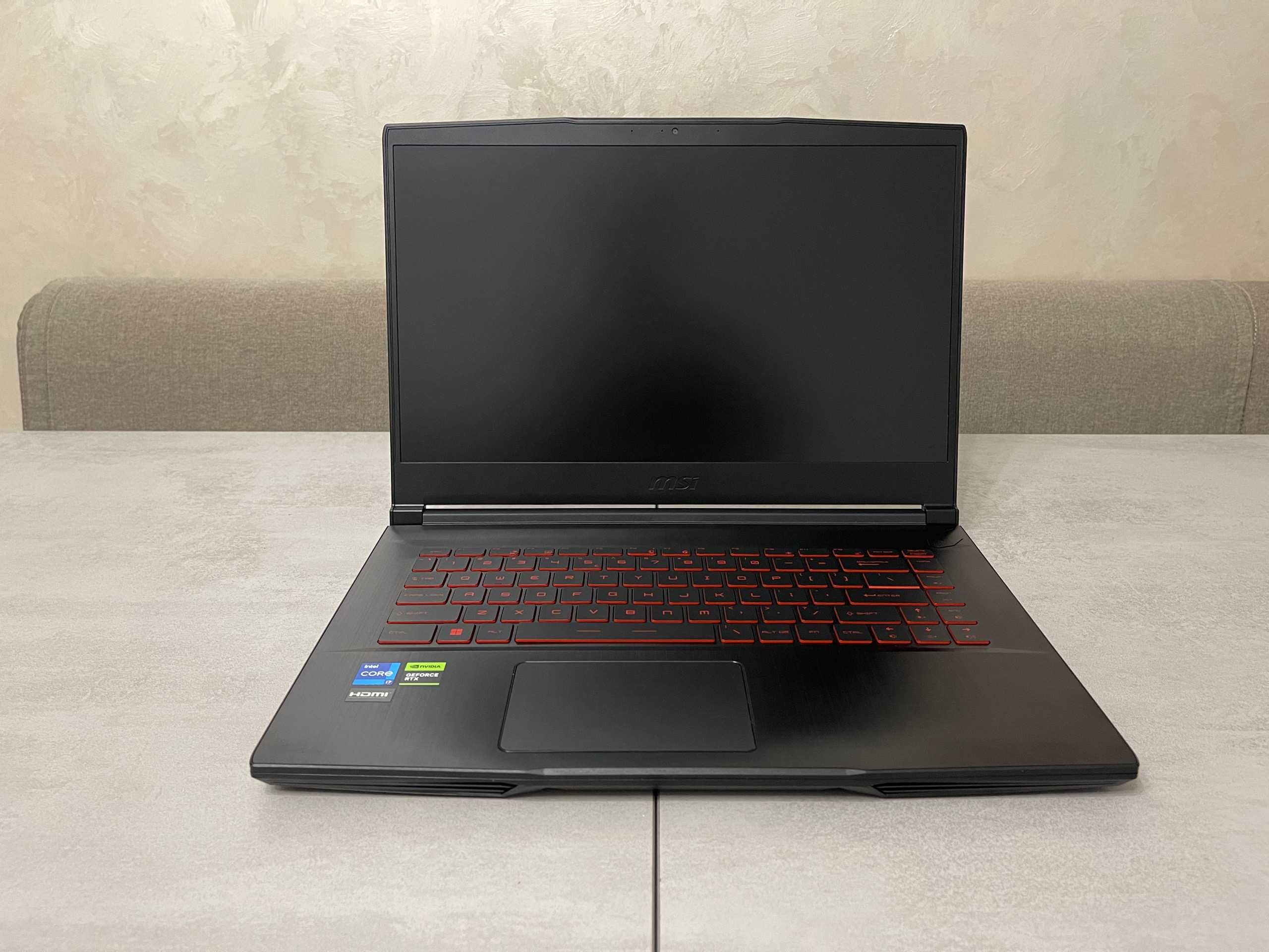 Ігровий ноутбук MSI Thin 15 GF63, i7-12650H, 16GB, 512GB, RTX 4060 8GB