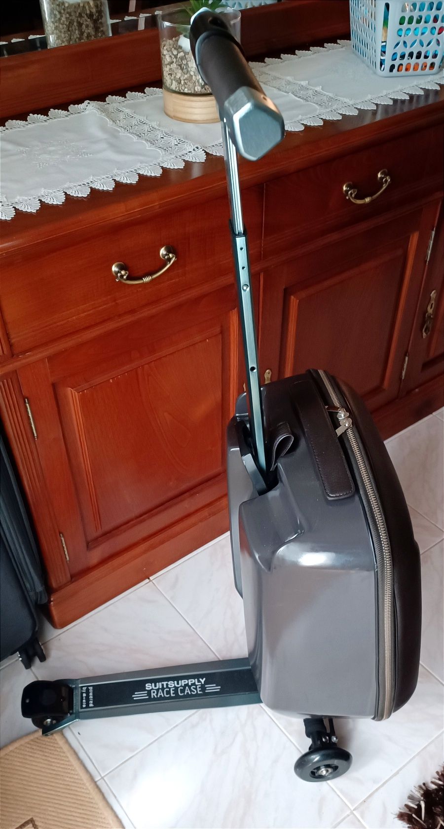 Mala de viagem cabine em pele