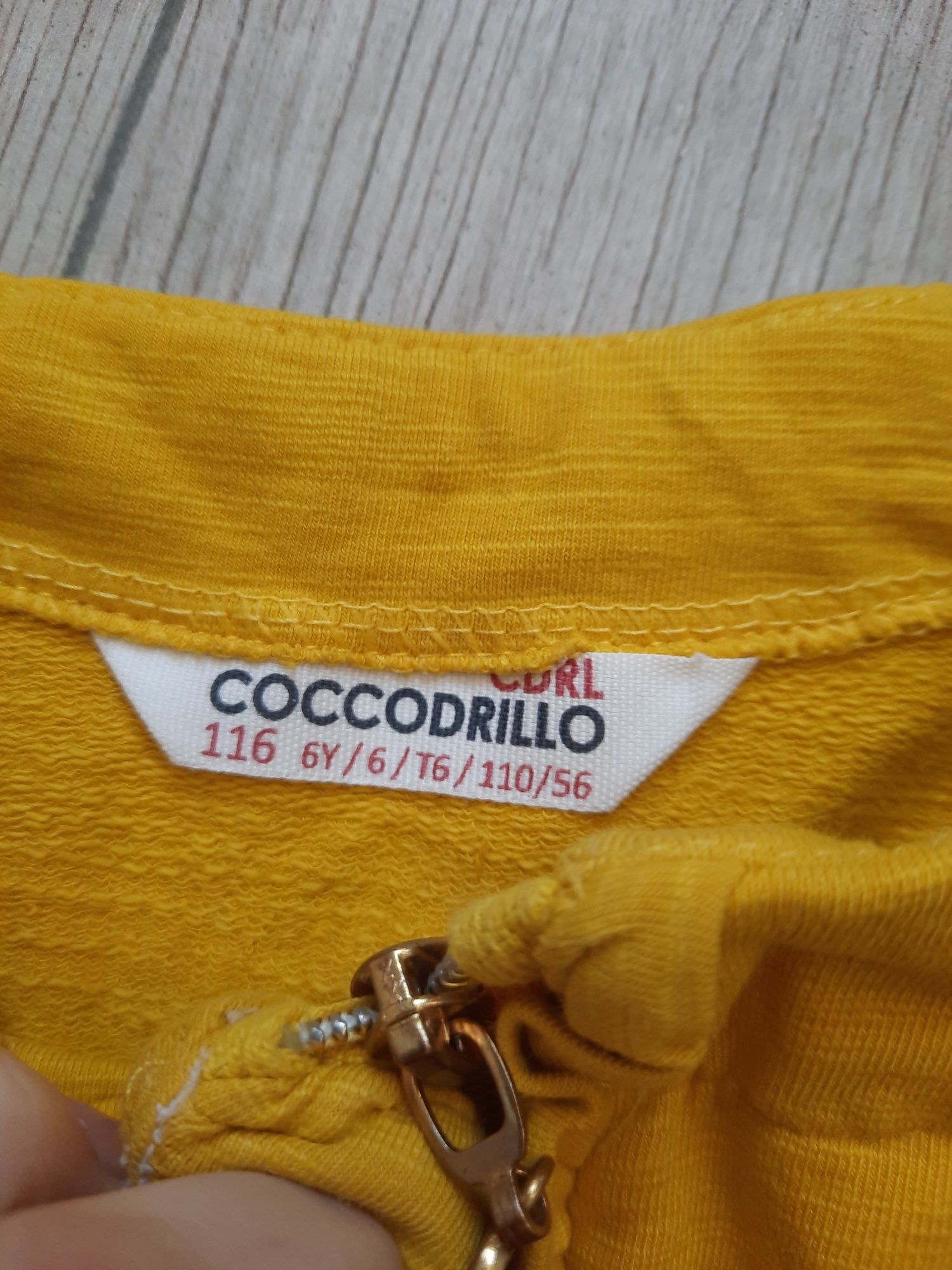 Coccodrillo bluza żółta 116 wiosenna