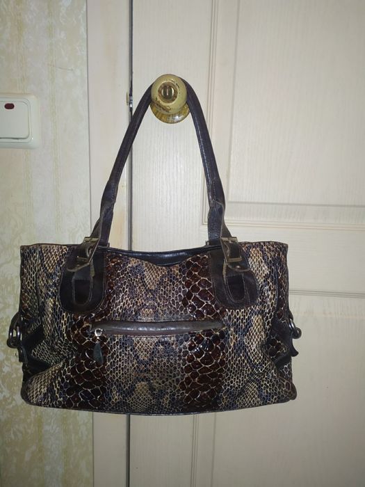 Кожаная брендовая сумка Diamond