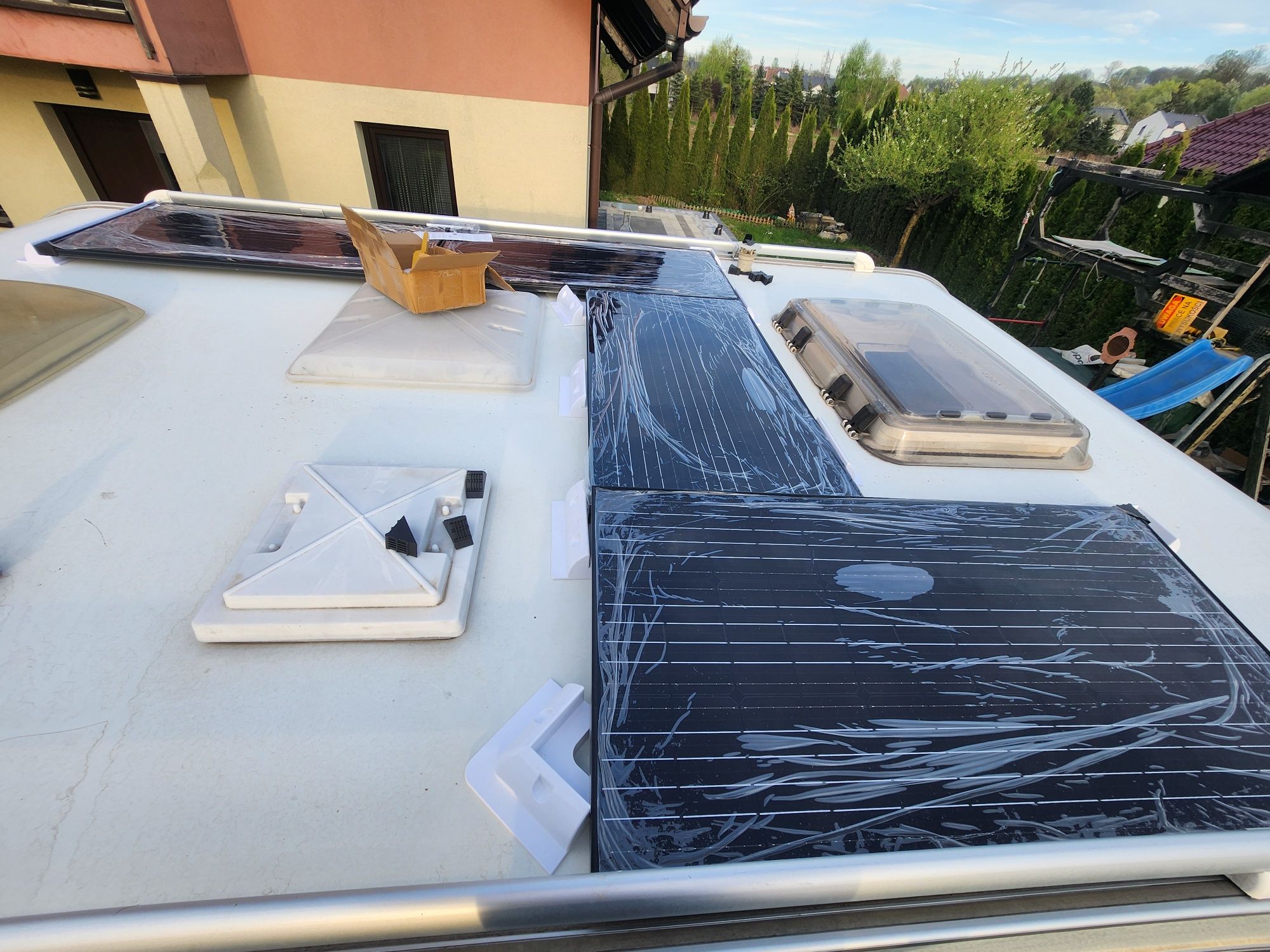 Panele solar black 150W kamper przyczepa 105x53cm pv mppt yacht