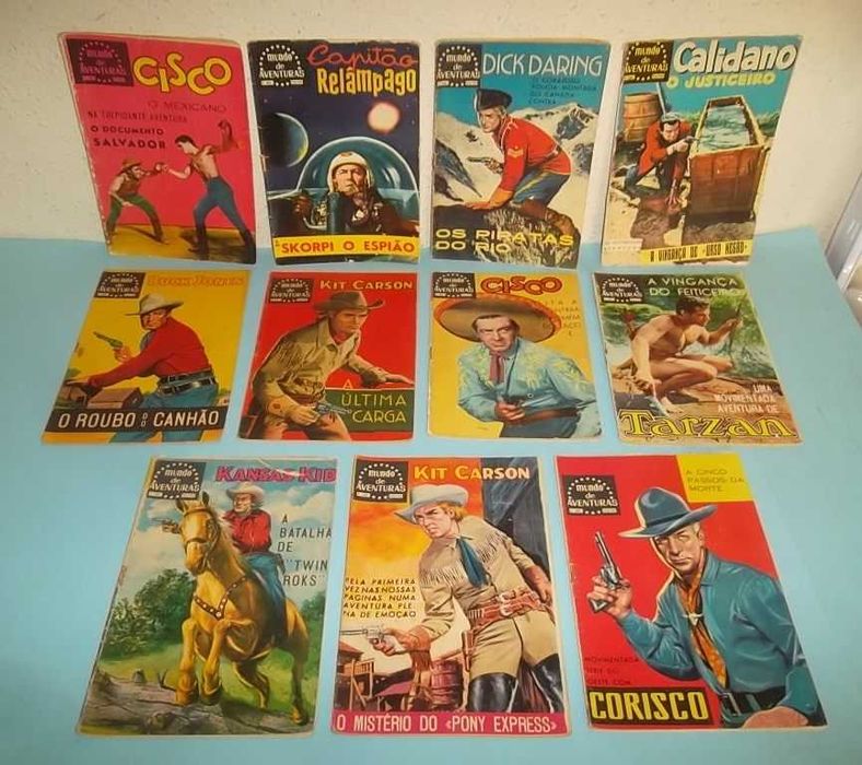 Mundo de Aventuras - Lote com revistas antigas.