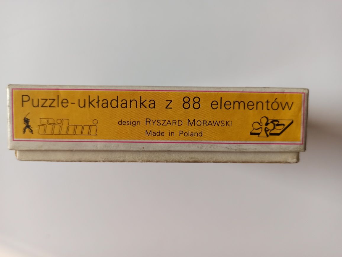 PRL Pudełko po puzzlach z lat 70.