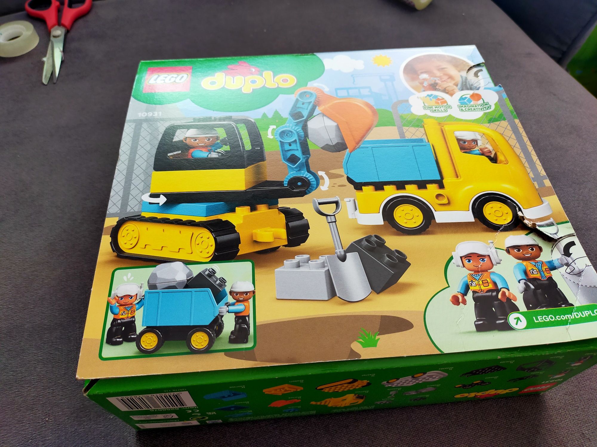 LEGO Duplo wywrotka z koparką