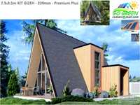 KIT GIZEH Casa de madeira com design moderno 51 m²
