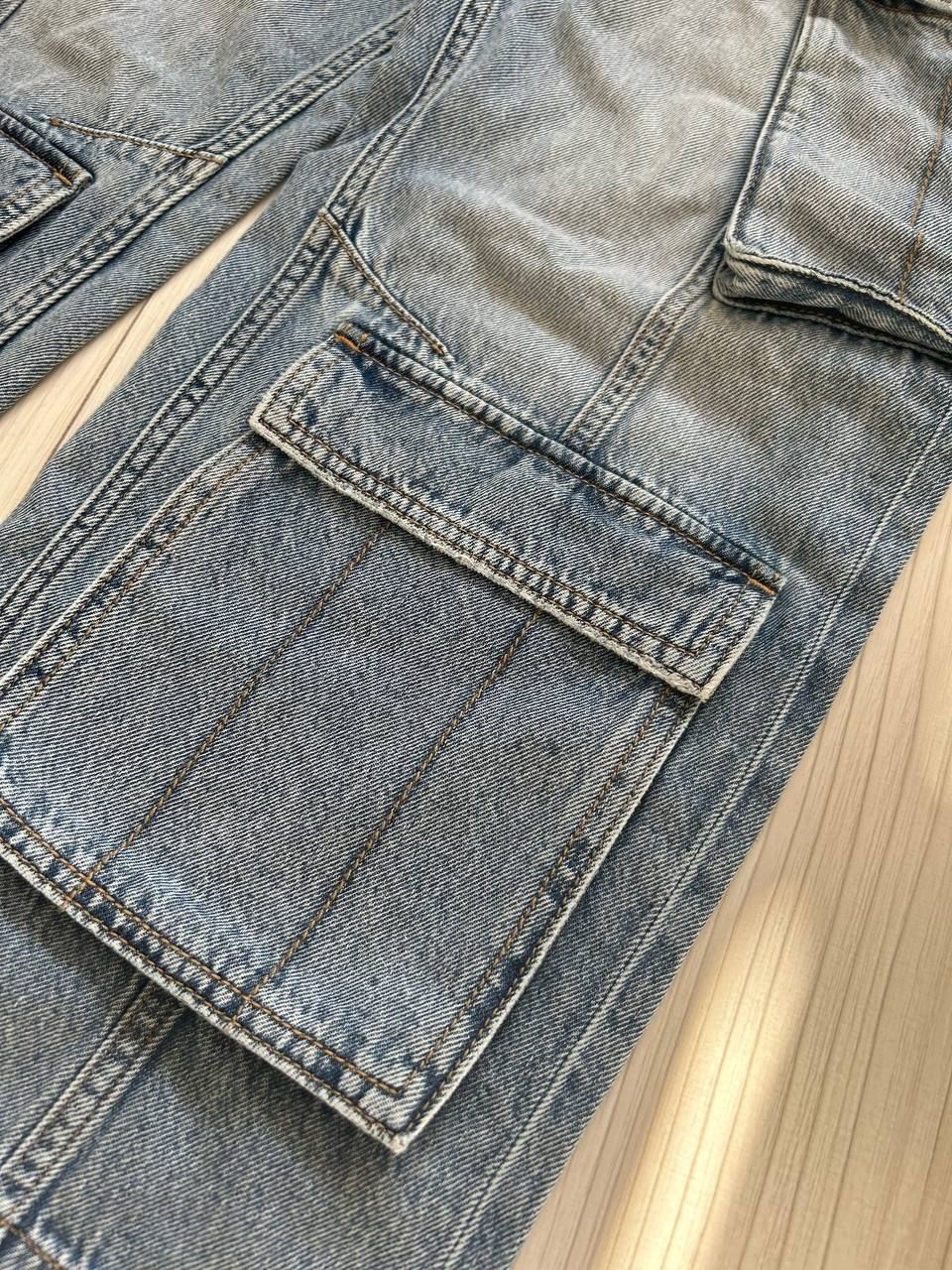 Нові джинси карго для дівчинки 11-12 років