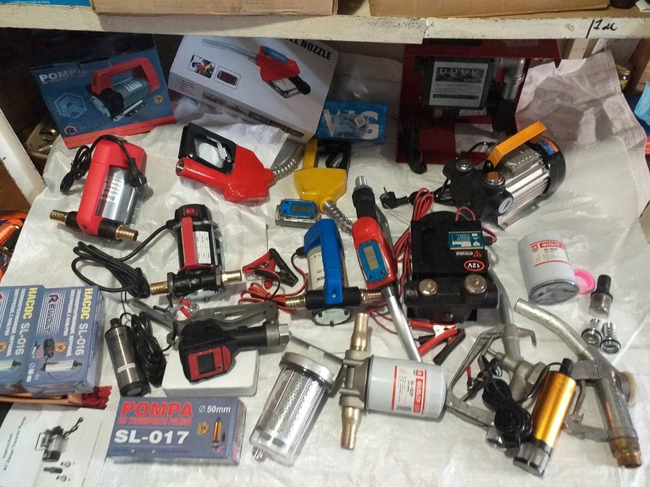 Насос  для перекачки топлива, міні АЗС фільтр, пістолет, шланг, рукав