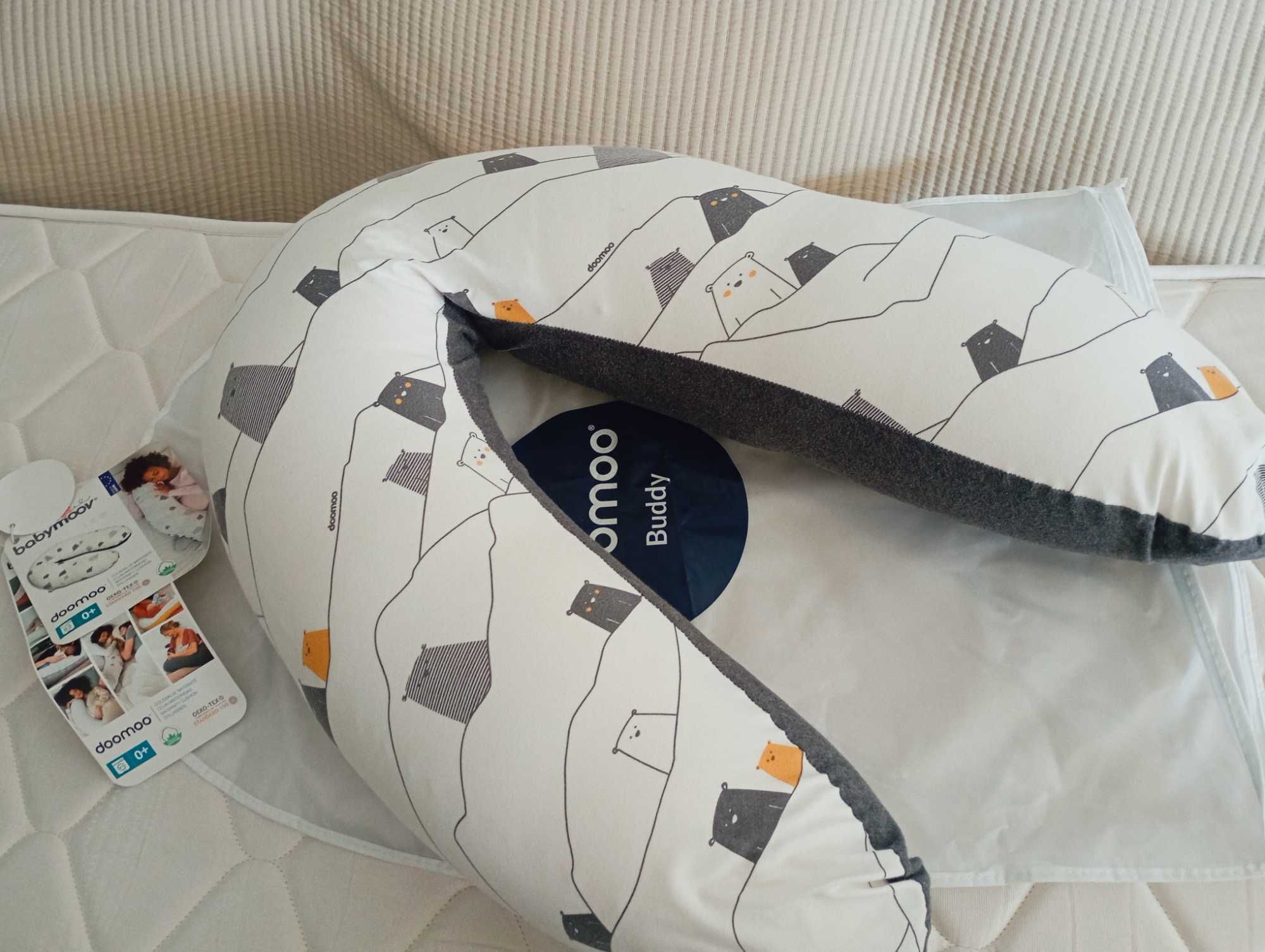 Almofada Amamentação - Doomoo Buddy Ursos Grey