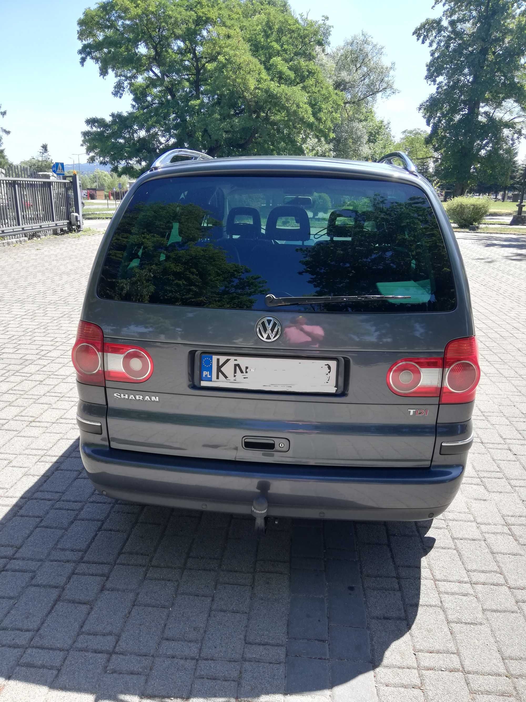 VW sharan 1,9TDI 4x4, klima, alufelgi, skora, tempomat,7 osobowe