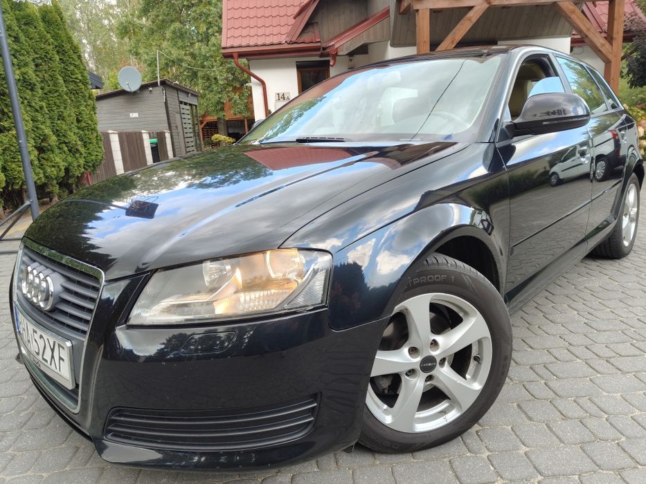 Audi A3 8P LIFT 1.9 TDi Model 2009 Alu Climatronic Grz.Fot. Jasne Skór