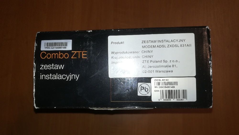 Modem ZTE ZXDSL 831AII Combo