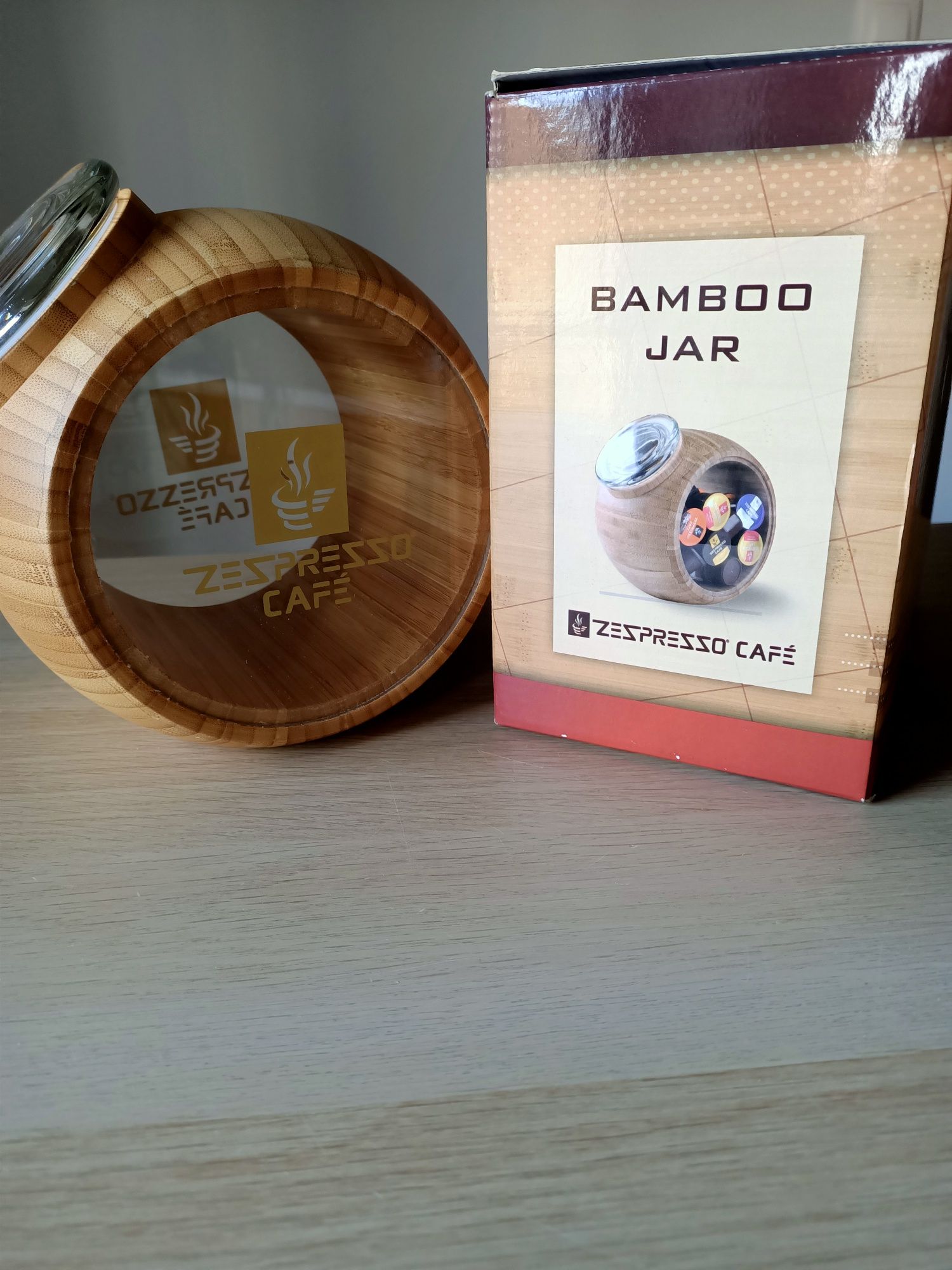 Nowy Pojemnik Ze-presso Cafe Box - Bamboo Jar