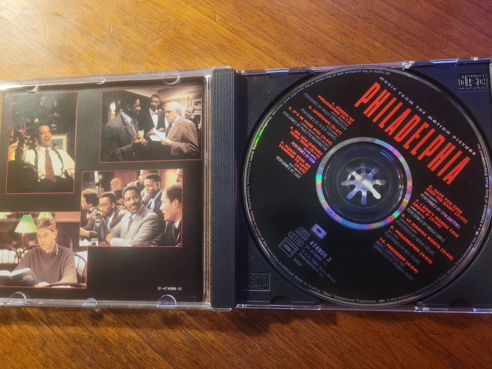 CD Philadelphia (Soundtrack) 1993 Sony