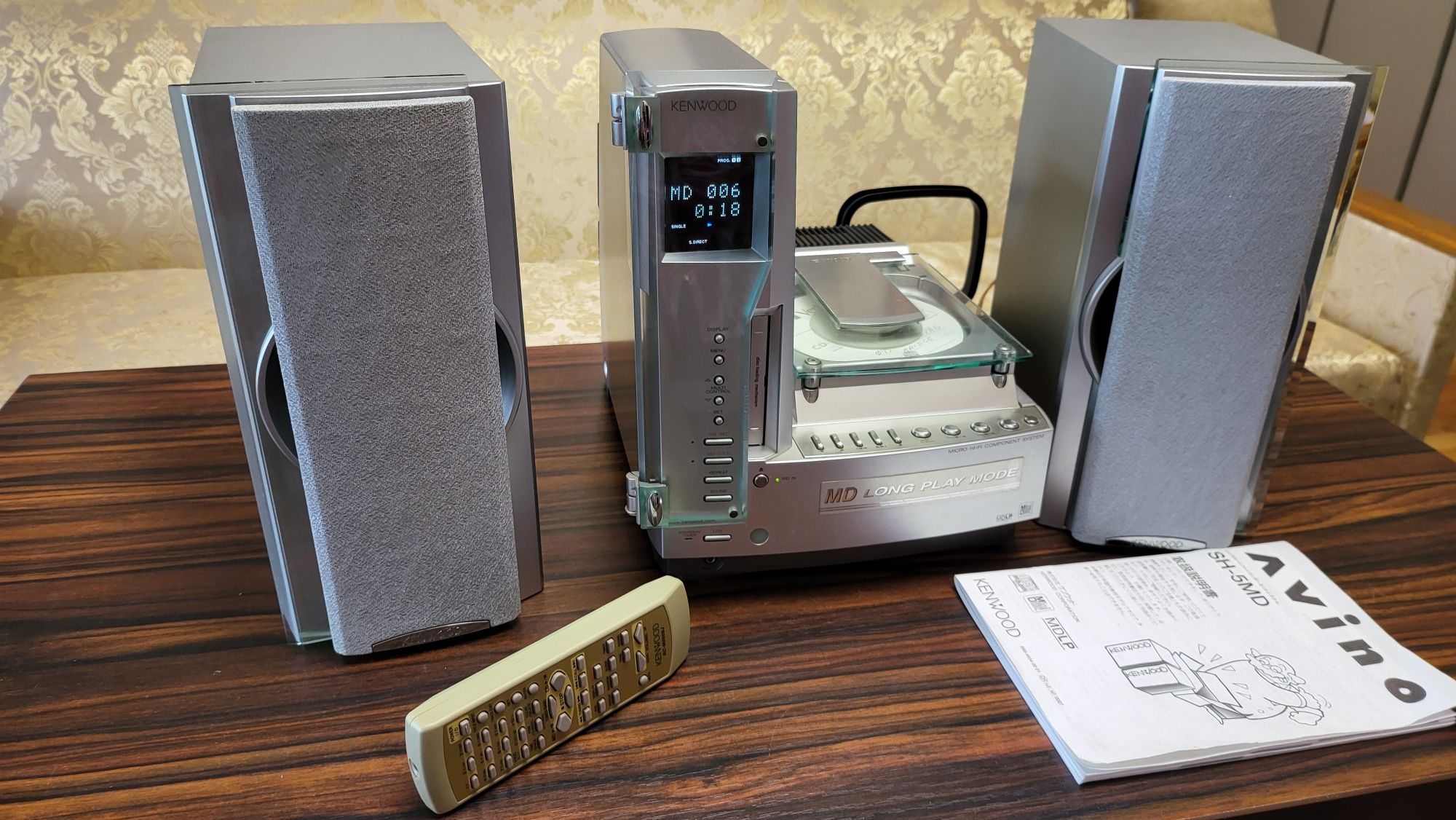 Редкий музыкальный центр Kenwood SH-5MD Минидиск, CD, радио minidisc