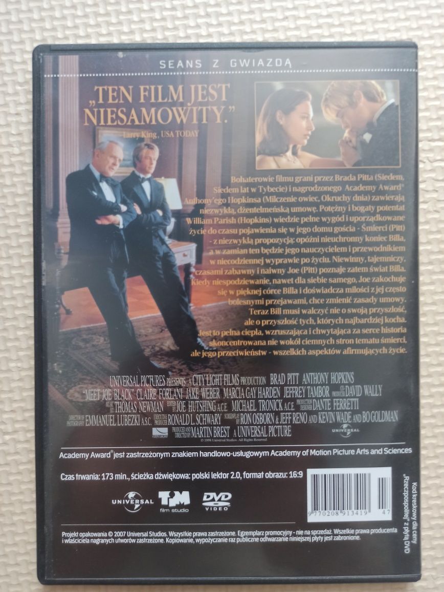 Film DVD "Joe Black" Brad Pitt Anthony Hopkins