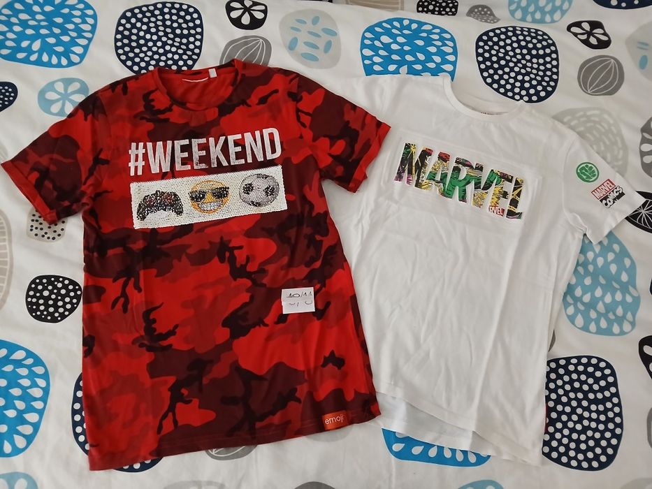 T-shirt e calcoes 10/11 anos