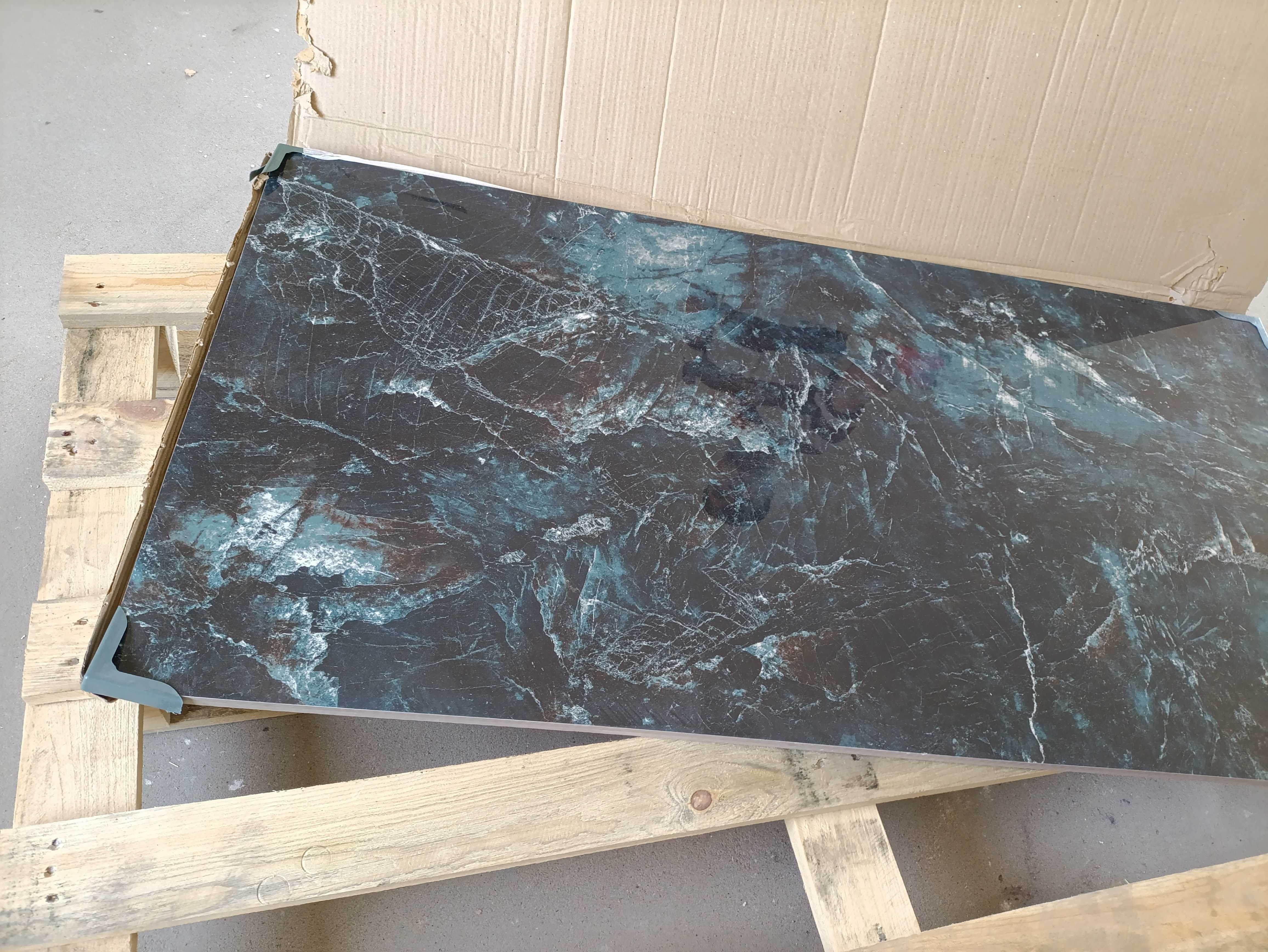 Gres szkliwiony MARBLE BLUE blue polished 60x120