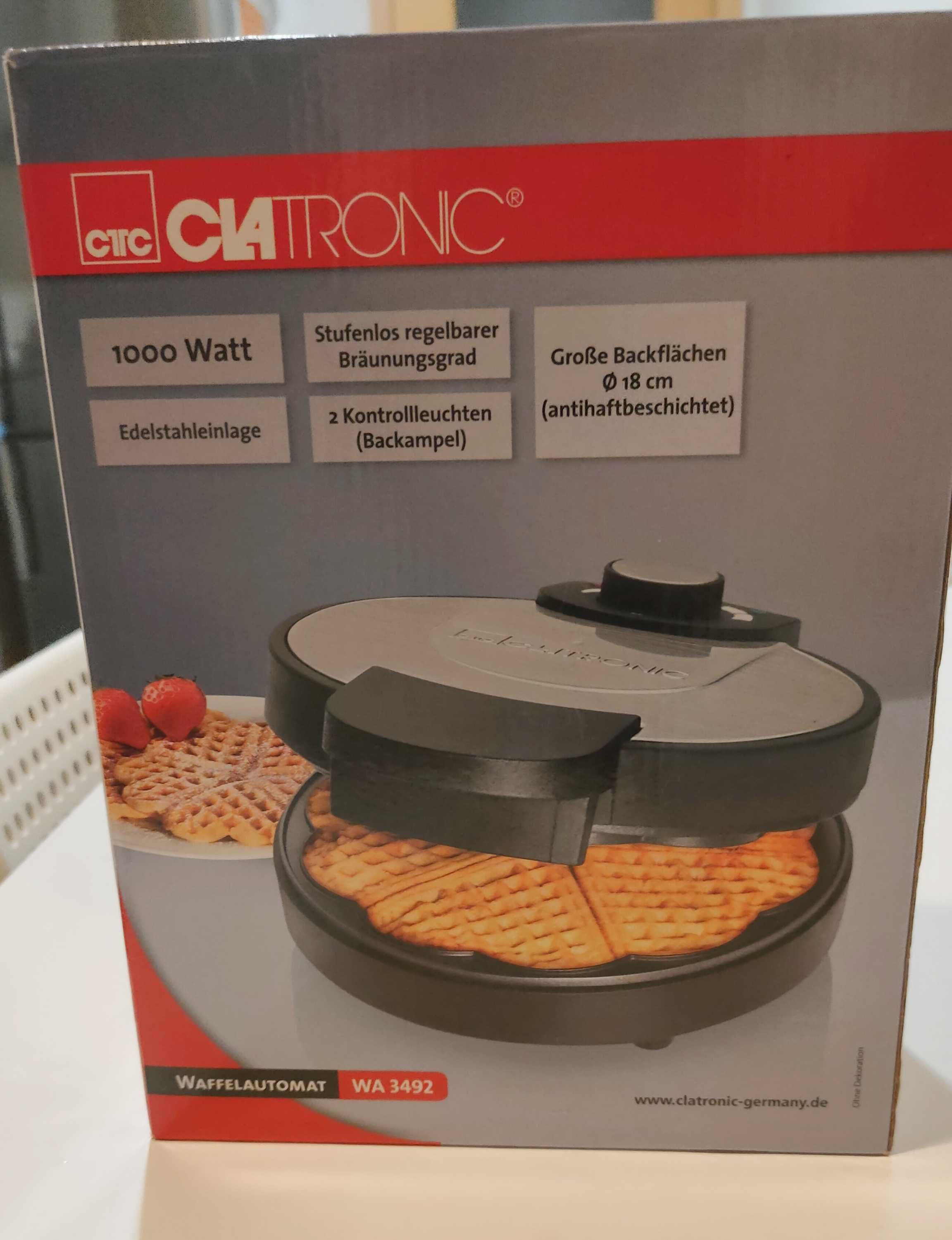 Máquina de Waffles CLATRONIC (1000 W)