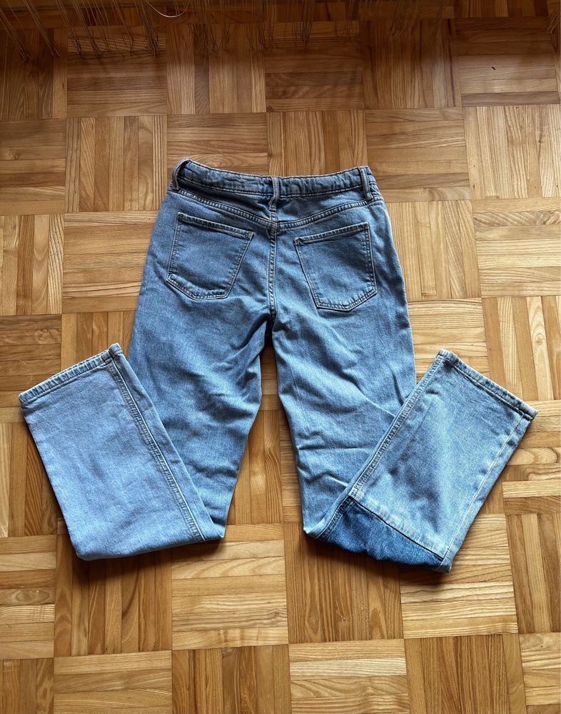Spodnie Jeansowe H&M, dwukolorowe dla dziewczynki r. 146