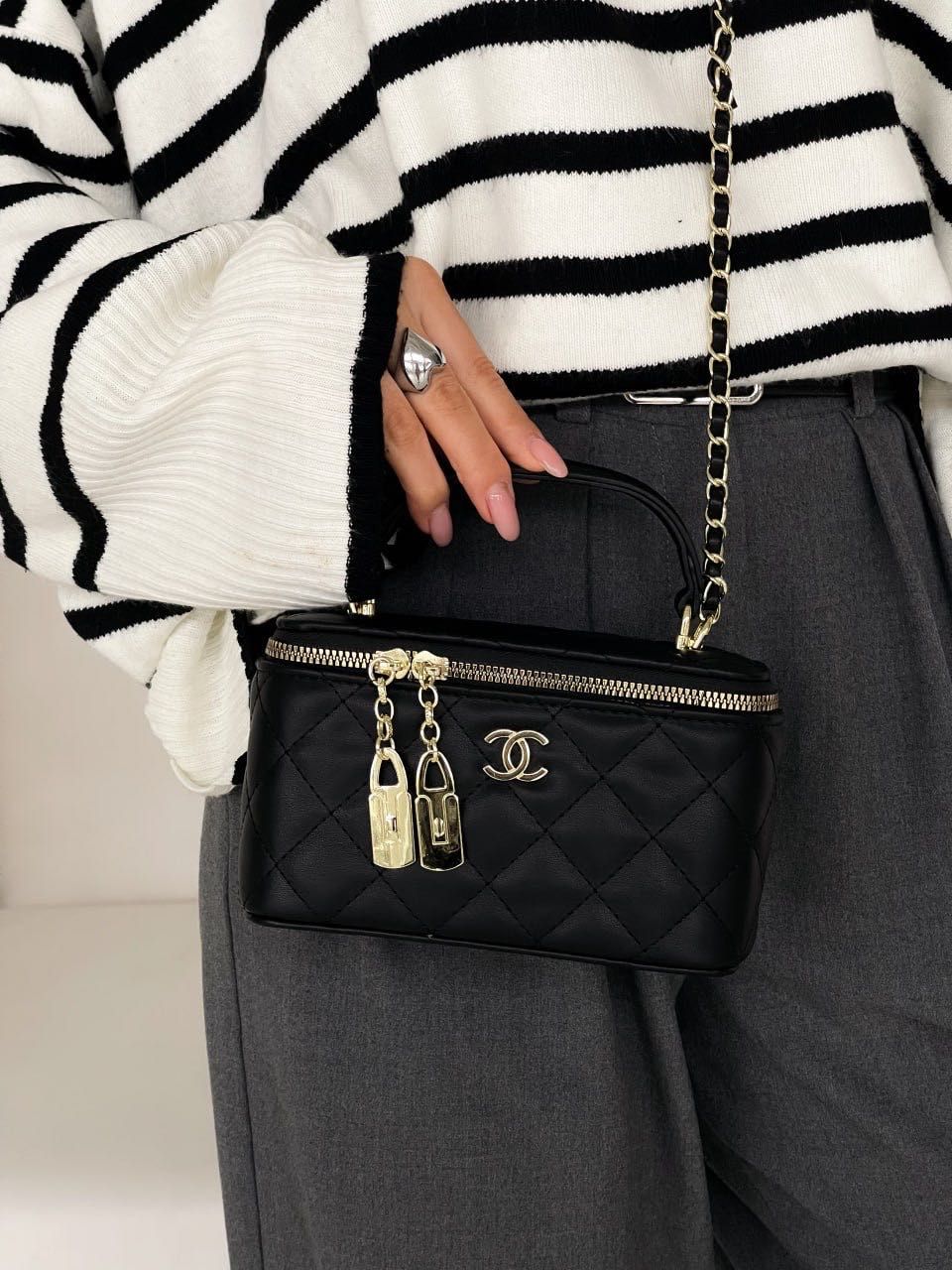 Сумка Chanel Classic Black Lambskin | Жіноча елегантна сумка
