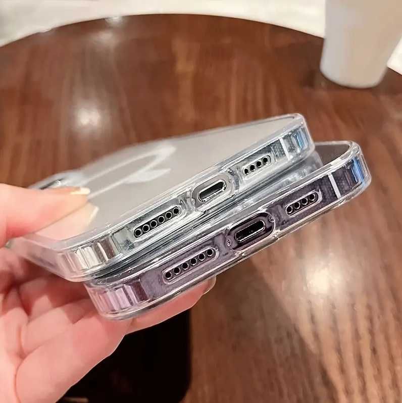 Case etui iPhone 15 Pro do MagSafe wzmacniana, magnetyczna obudowa