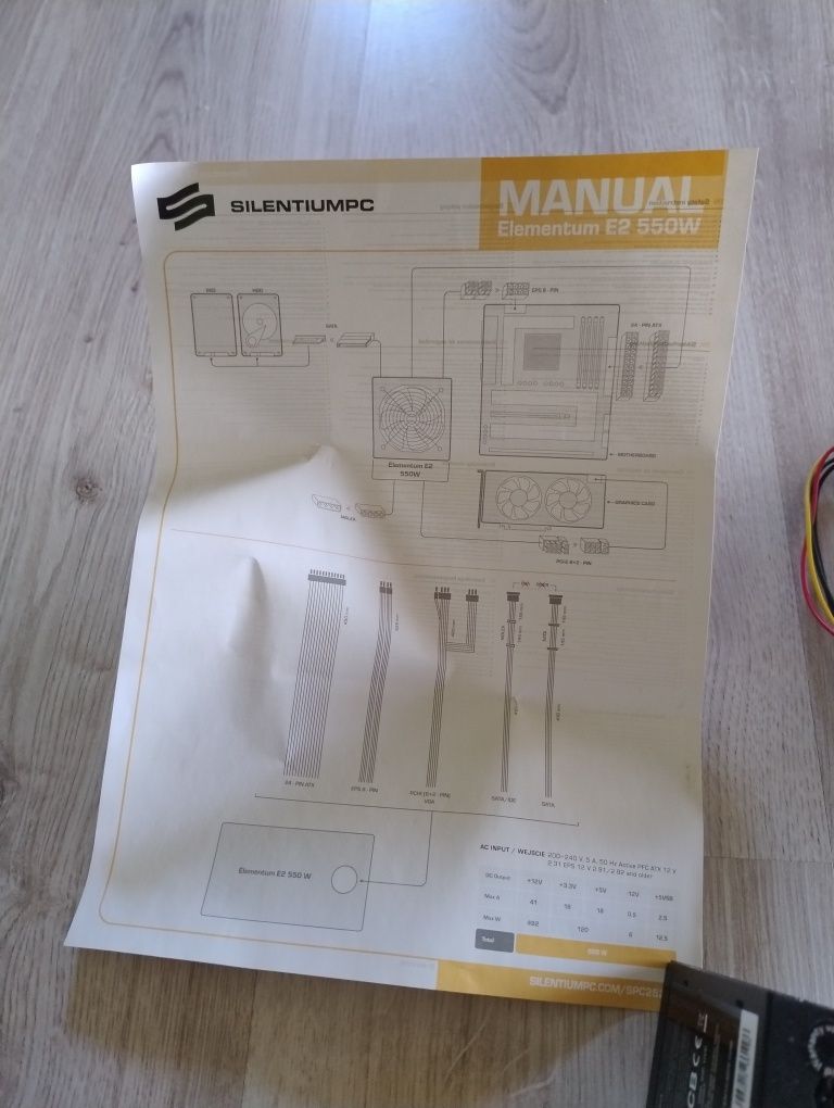 Zasilacz 550w Silentiumpc E2