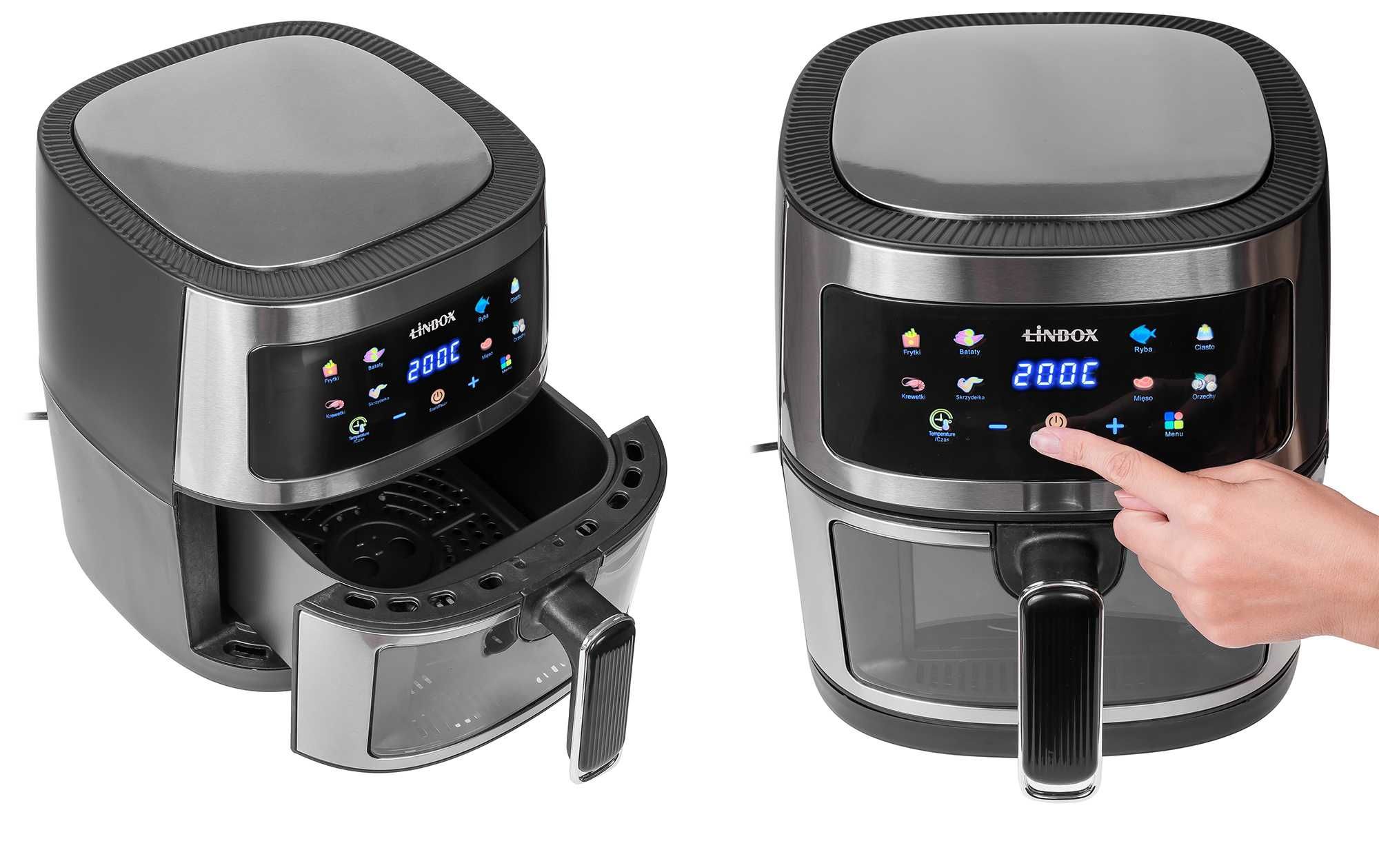 Frytkownica 5L 1400W beztłuszczowa LINBOX Air Fryer