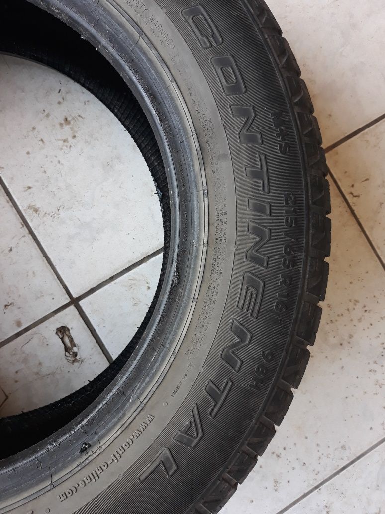 Opona wielosezonowa 215/65r16 CONTINENTAL 2017r 6.5mm