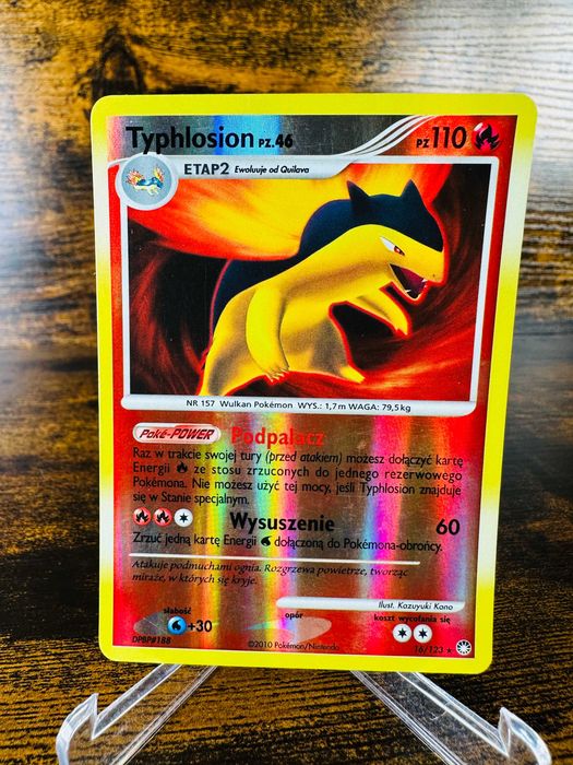 Typhlosion 16/123 Reverse DiamentPerła Tajemne Skarby PL Karta Pokemon