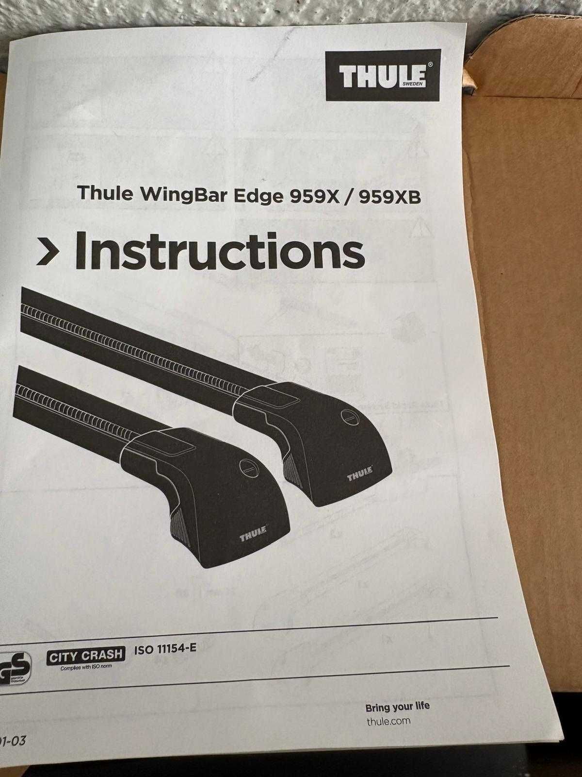 Barras Thule WingBar Edge 9591 e Kit 4020 para Mini Countryman