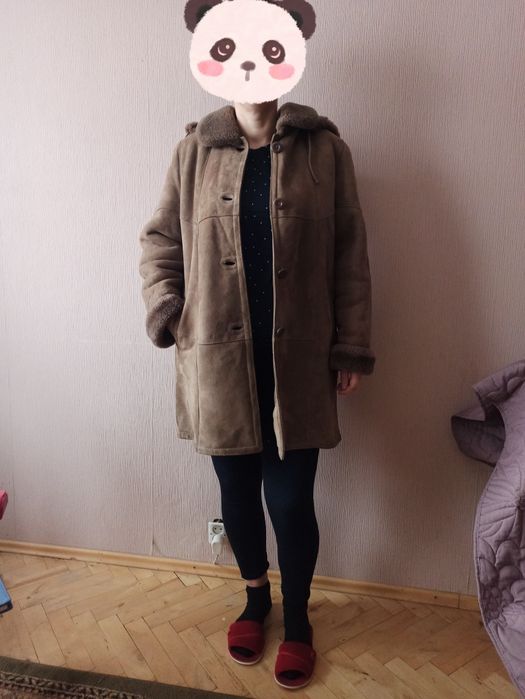 Kożuch damski skórzany XL